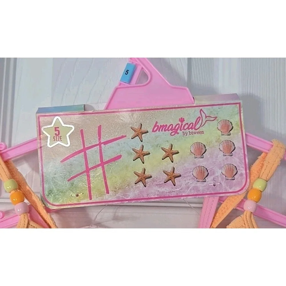 Bmagical Girls 2 Piece Bathing Suit & One Piece Ramper‎ Set Size 5